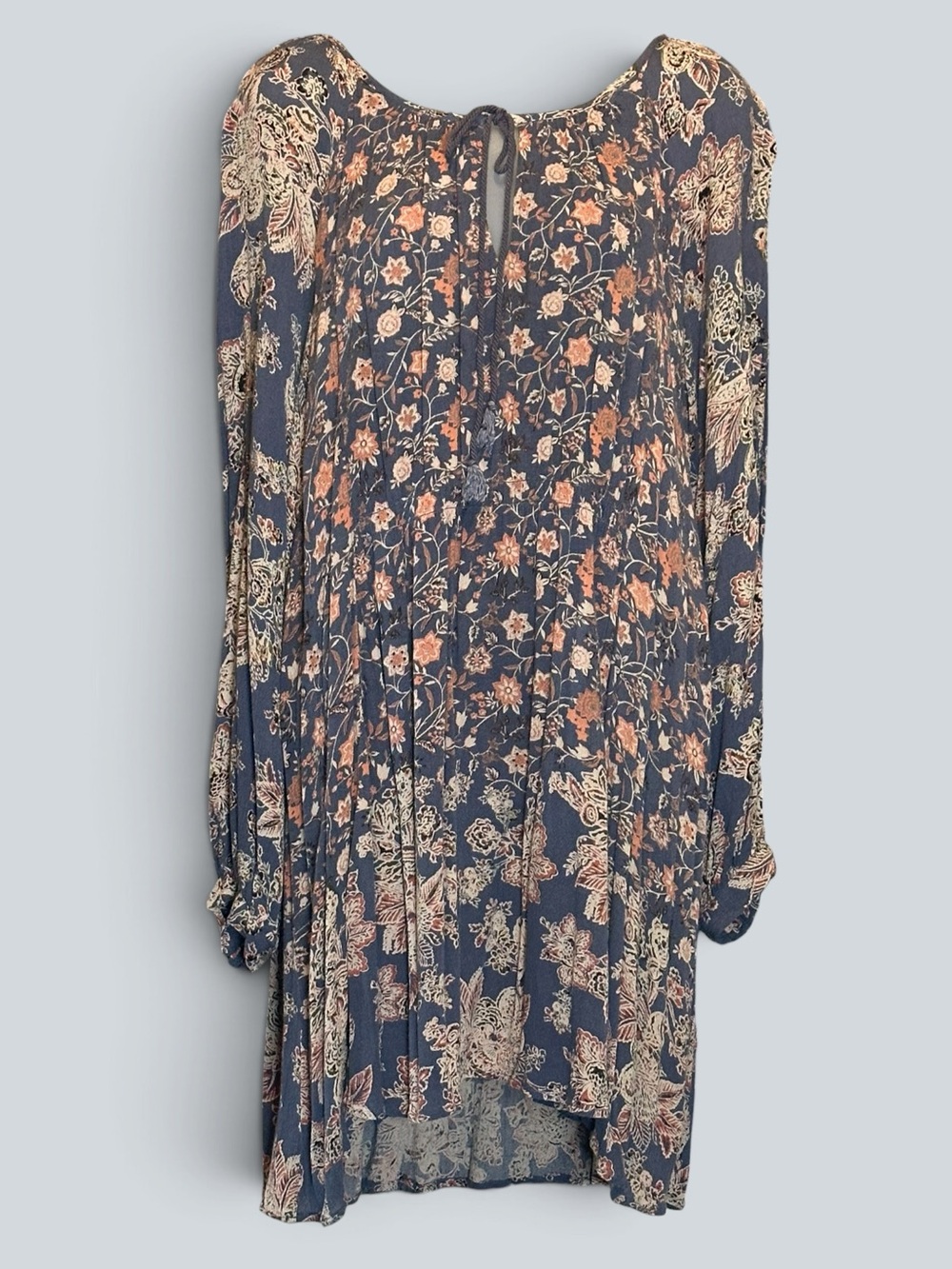 Free People Lucky Loosey Floral Swing Mini Dress Large - Picture 2 of 8